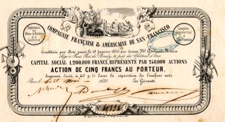 Certificato del 1850