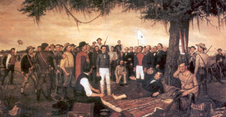 Santa Anna di fronte a Houston